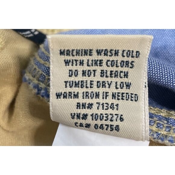 L.L. Bean Womens Beige Stretch Wide leg Cotton Chino Pants Size 6 M/T Preppy Cas - Picture 5 of 5